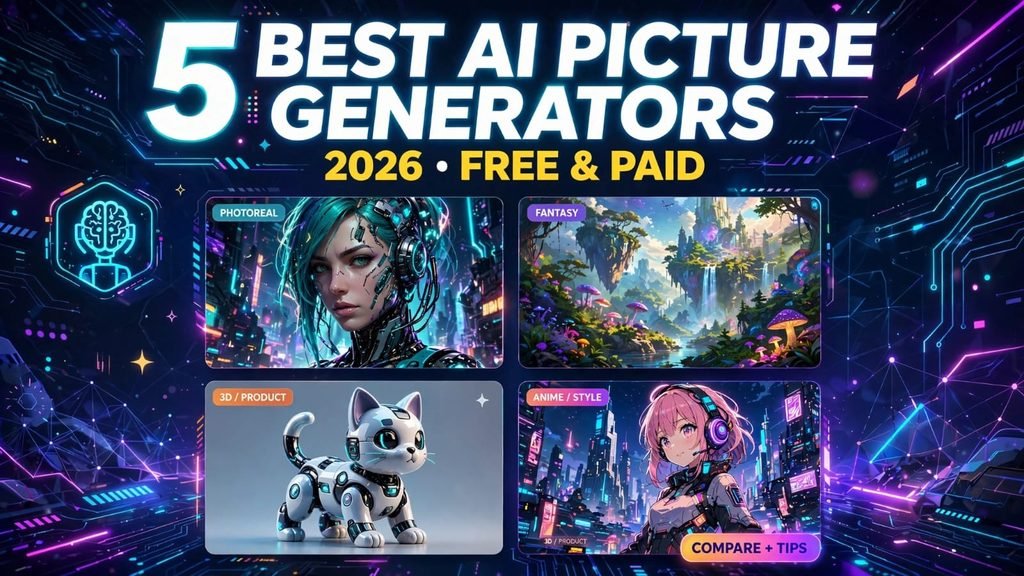 The 5 Best AI Picture Generators in 2026 [Free and Paid]