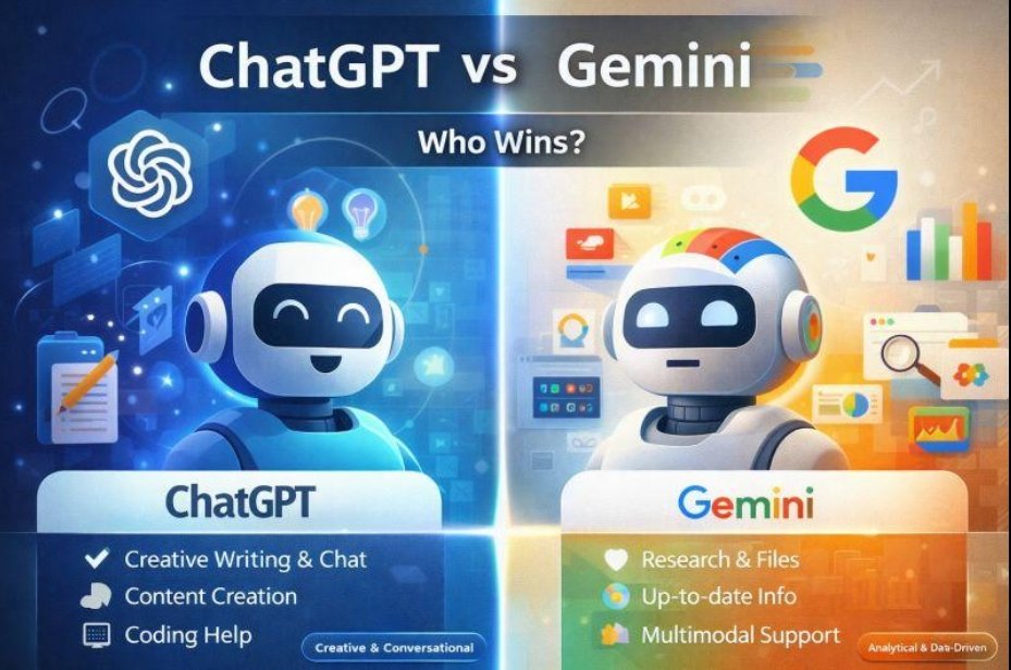  ChatGPT vs Gemini: Which AI Is Better in 2026?