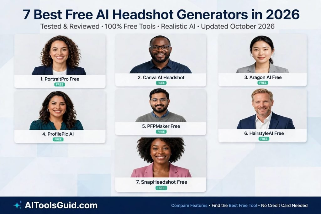 7 Best Free AI Headshot Generators in 2026